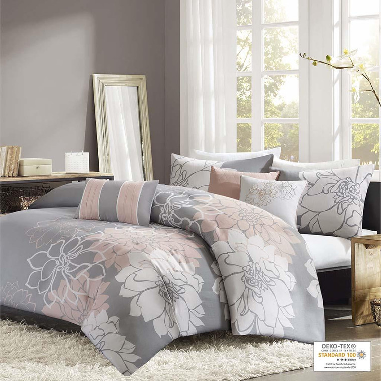 Lola 6 Piece Printed Duvet Cover Set - 086569015686