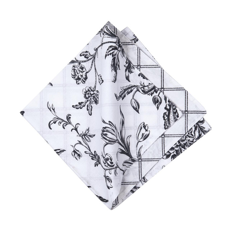 Bleighton Black Napkin Set of 6 - 008246351443