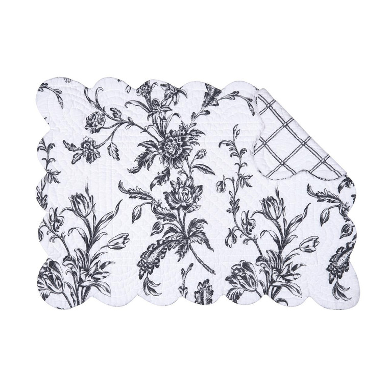 Bleighton Black Placemat Set of 6 - 008246351795