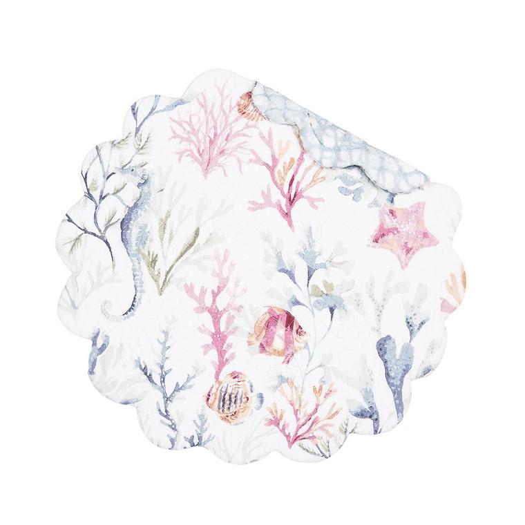 Nori Coral Round Placemat Set of 6 - 008246356967