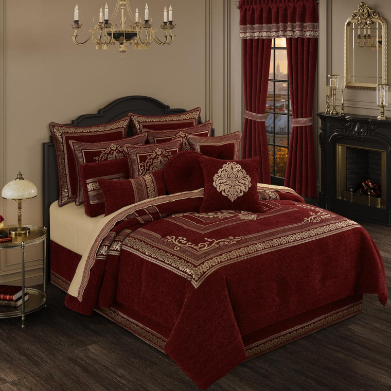Laurenza Crimson Bedding Collection - 193842151662