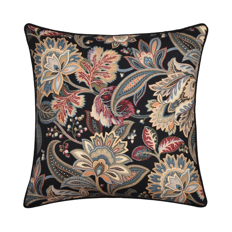 Calabria Black 20" Square Pillow - 193842155592