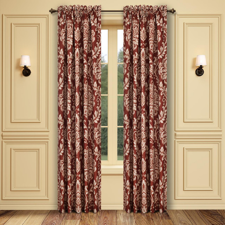 Lazia Red Curtain Pair - 193842155707