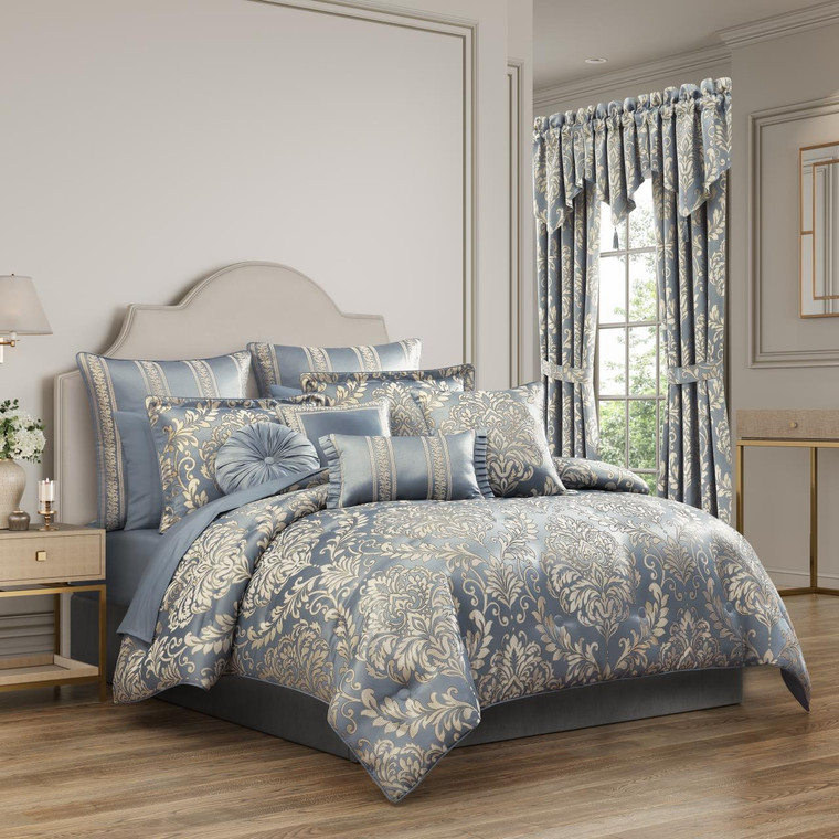 Lorenzo Blue Bedding Collection - 193842155820