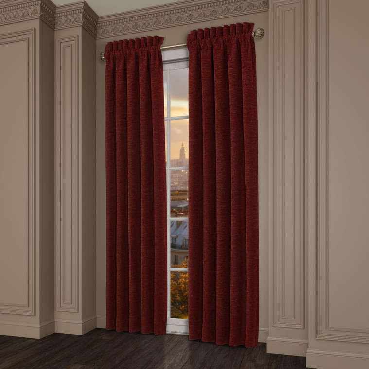 Laurenza Crimson Curtain Pair - 193842151570