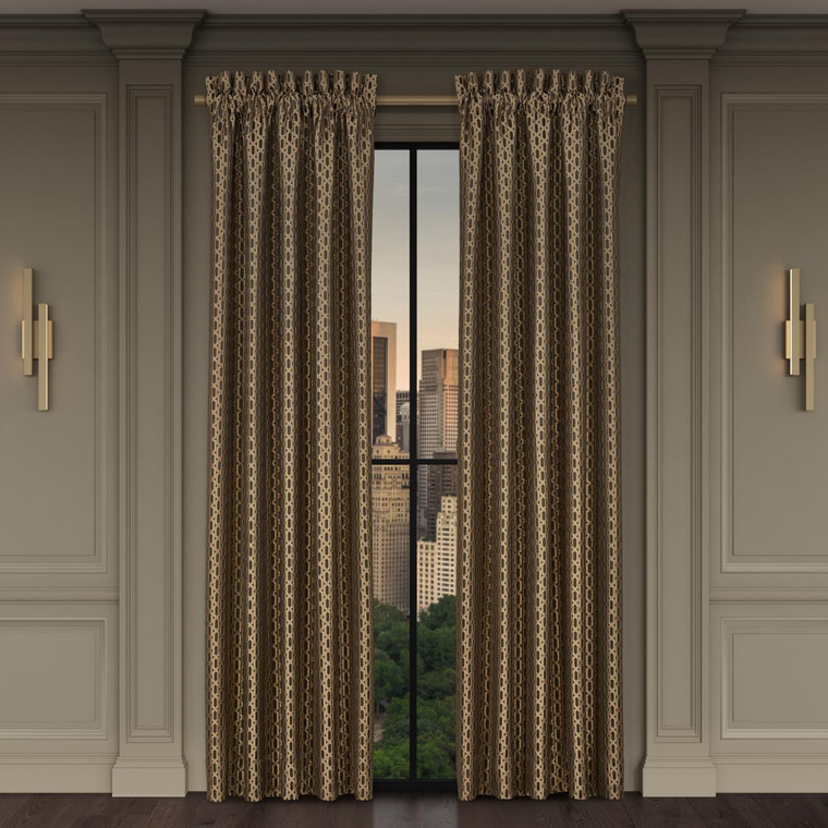 Metropolitan Bronze Curtain Pair - 193842154052