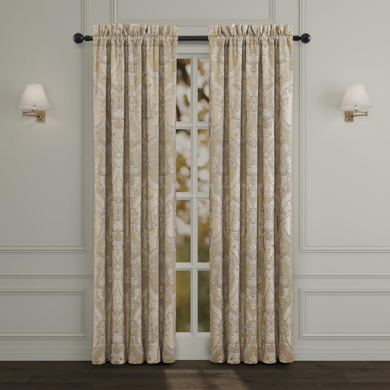 Sondra Gold Curtain Pair - 193842151457