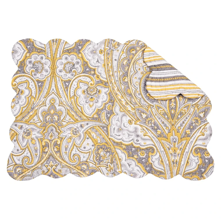 Shay Damask Placemat Set of 6 - 008246364429