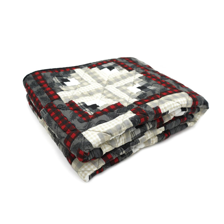Log Cabin Star Throw - 754069649976