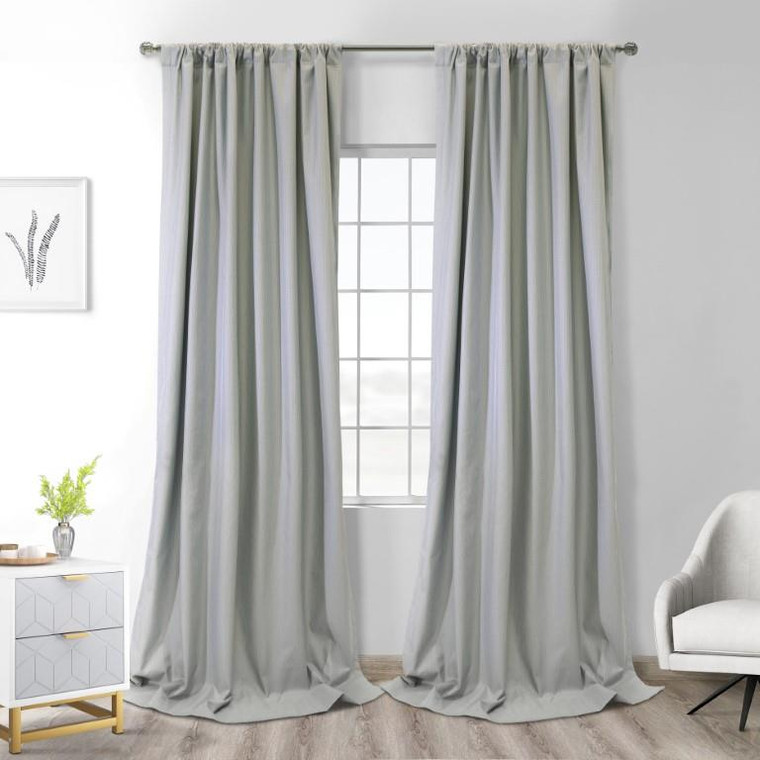 Brooklyn Blackout Dual Header Curtain Panel - 069556588547