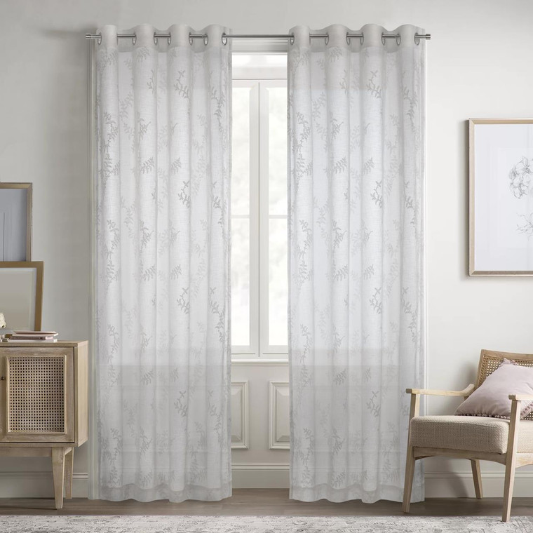 Anita Sheer Grommet Curtain Panel - 069556594005