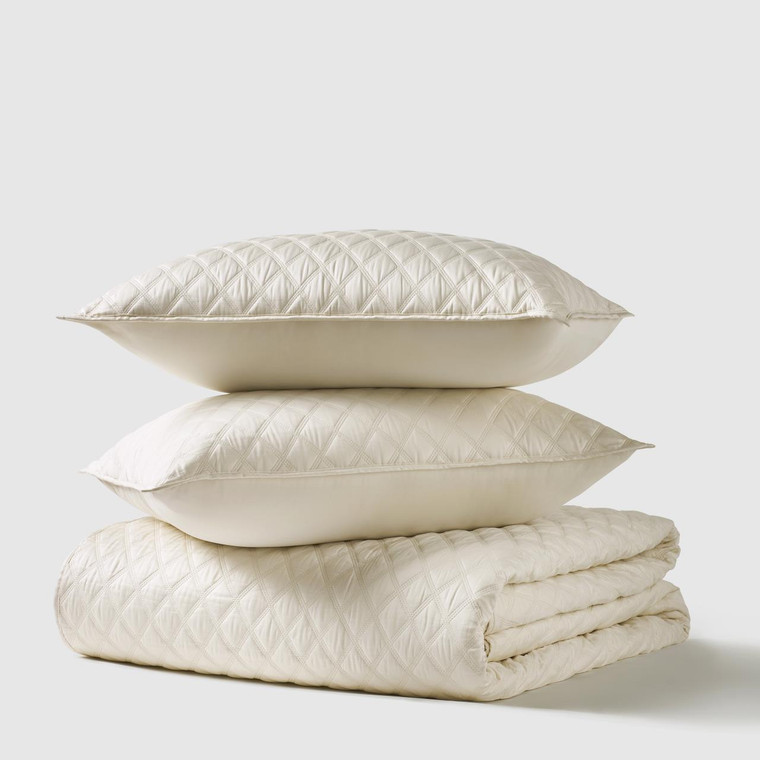 Premier Sateen Parchment Quilt Set - 193842157114