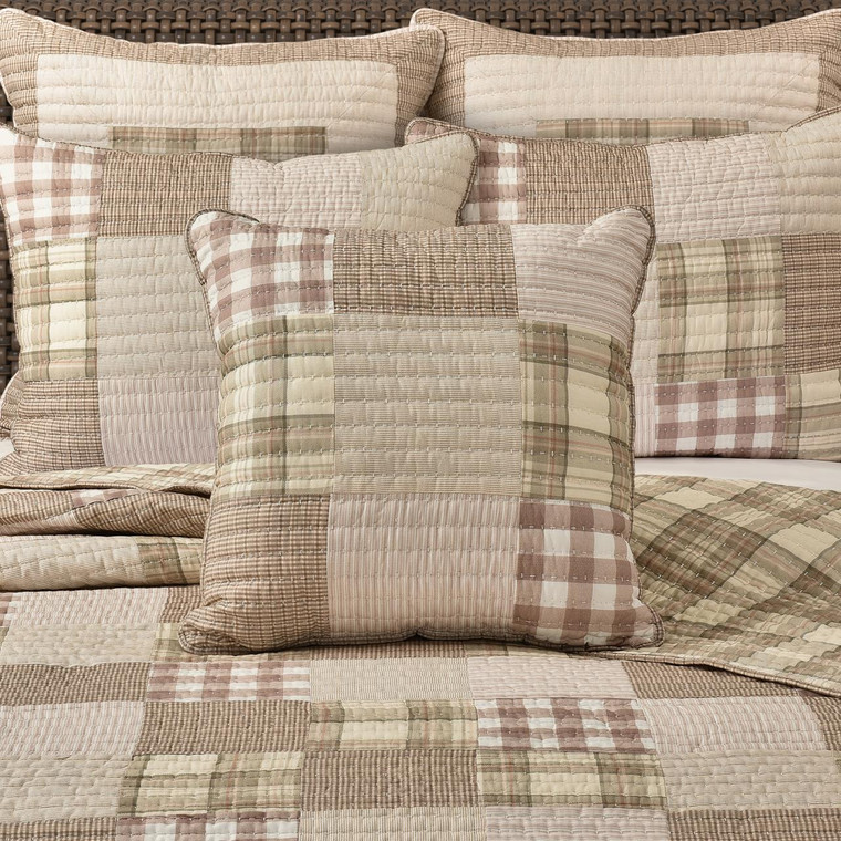 Mayfair Blush 20" Square Quilted Pillow - 193842159712