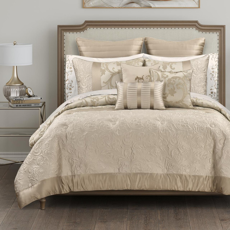 Spectra Taupe Comforter Set - 193842161838