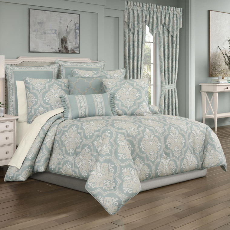 Tranquility Aqua Comforter Set - 193842159422