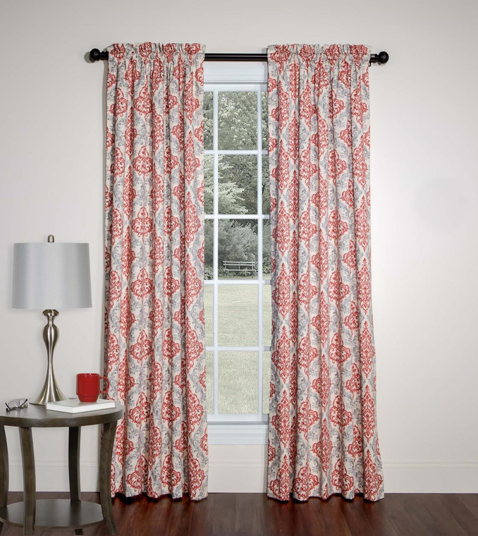 Anna Lined Rod Pocket Curtain Pair - 013864138918