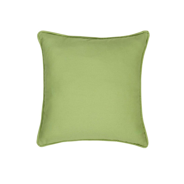 Bouvier Green Square Piped Pillow - 013864151597