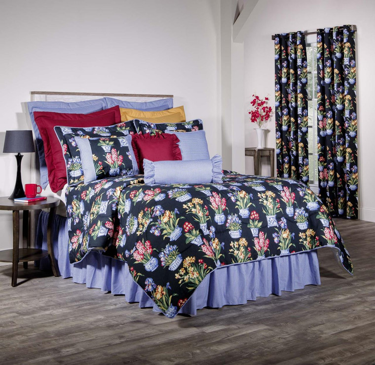 Melanie Black Comforter Set - 013864139038