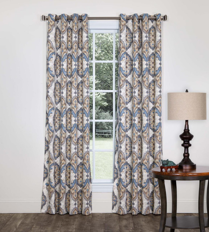 Queen and Jester Grommet Top Curtain Pair - 013864142847