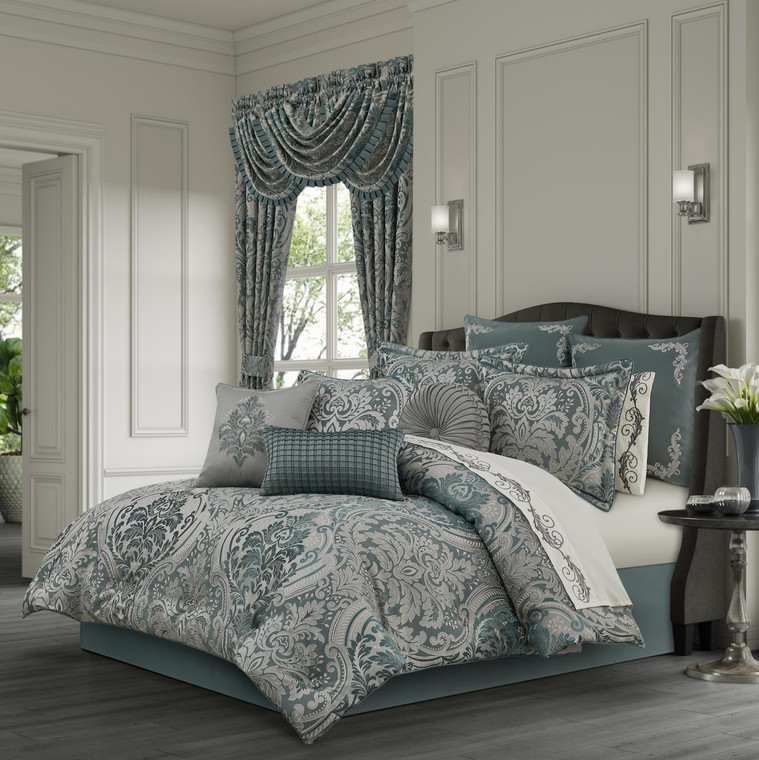 Renata Teal Comforter Set - 193842160510