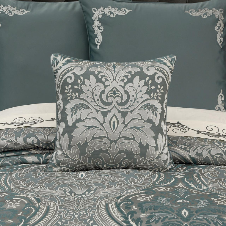 Renata Teal 20" Square Pillow - 193842160473