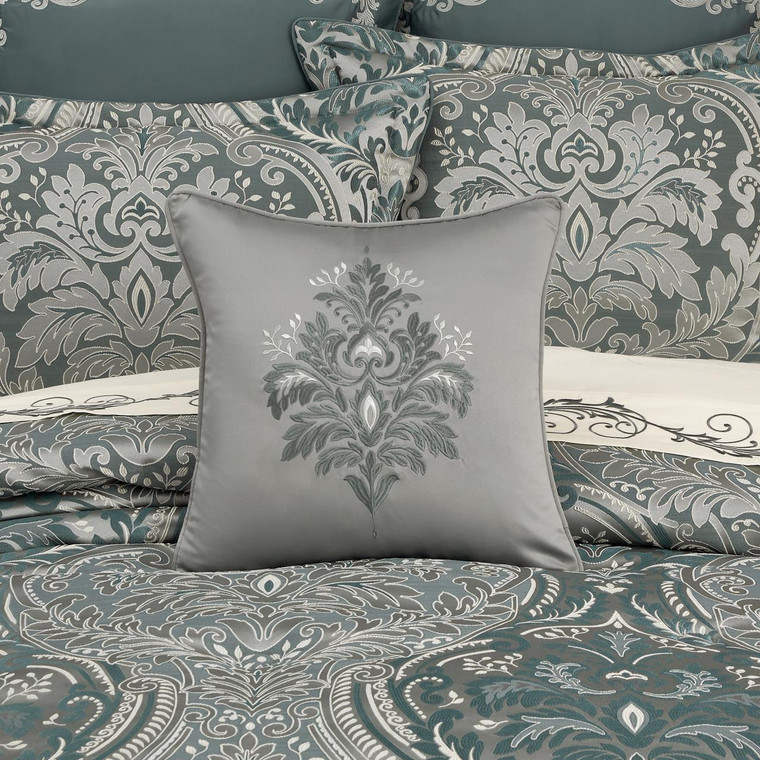 Renata Teal 18" Square Pillow - 193842160558