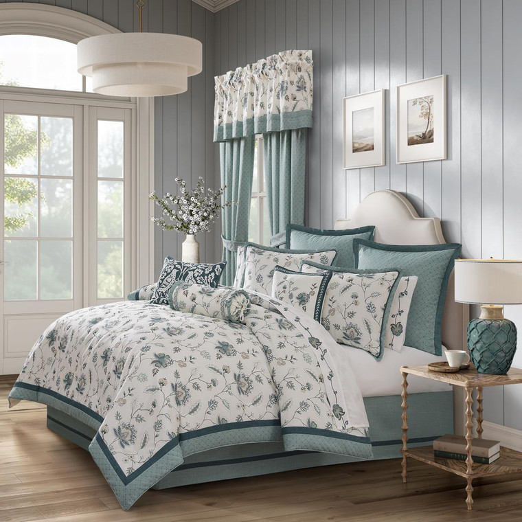 Blossom View Teal Bedding Collection -