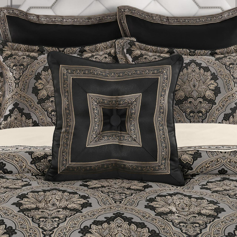 Harriman Black 18" Square Pillow - 193842163313