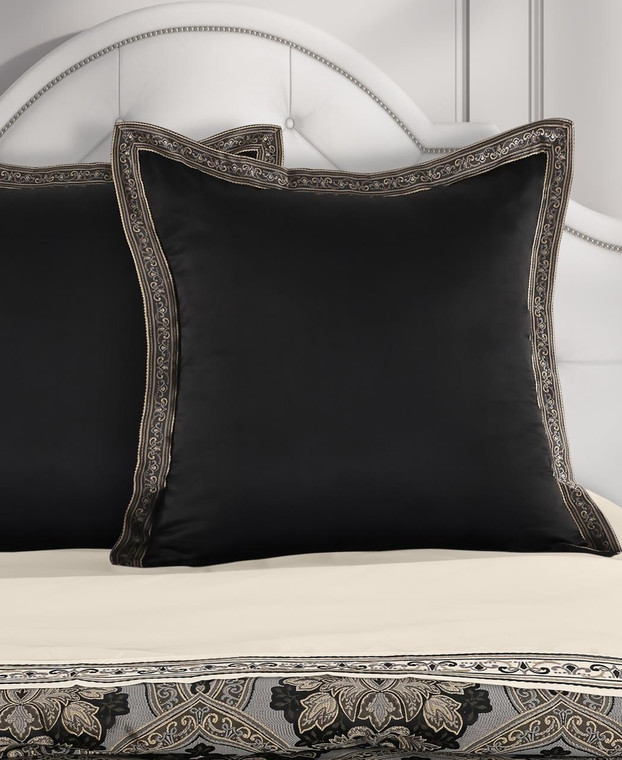Harriman Black Euro Sham - 193842163375