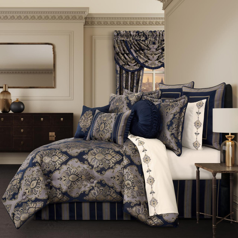 Bradley Navy Bedding Collection -