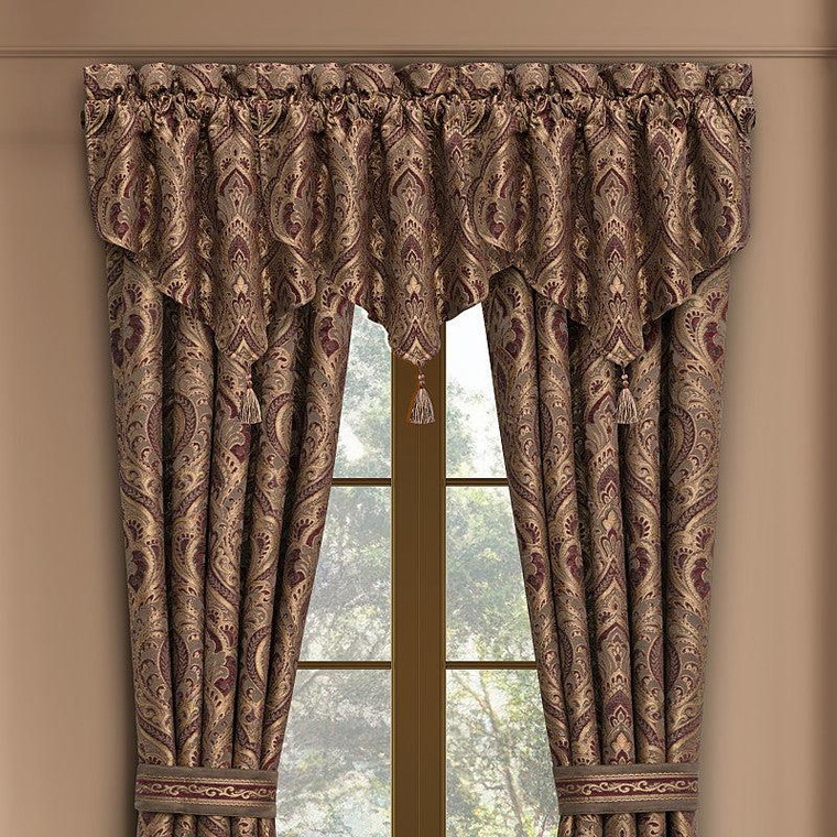 Odette Crimson Ascot Valance - 193842163566