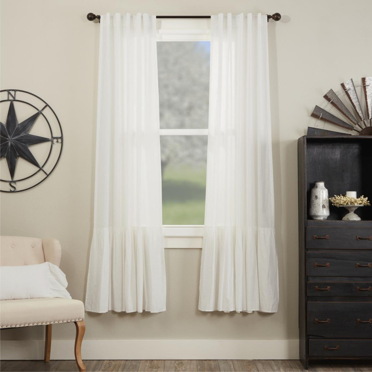 Elizabeth Ruffled Curtain Pair - 810055897353