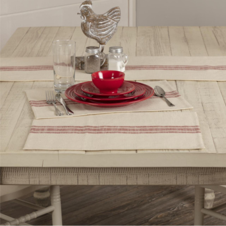 Market Place Red Placemat Set of 4 - 840528195860