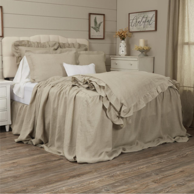 Provincial Linen Natural Bedspread - 840233901183