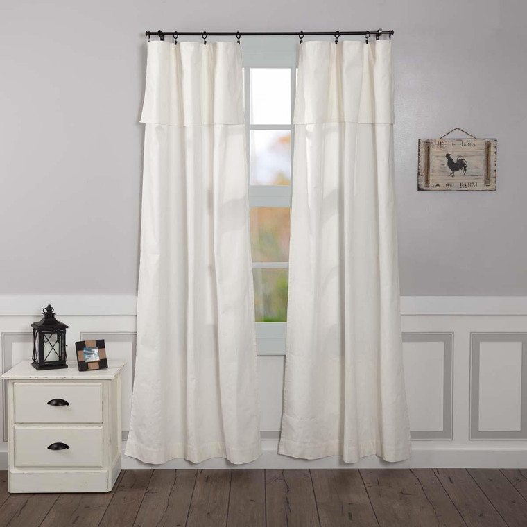 Silo Hill Curtain Pair with Attached Valance - 840528172656