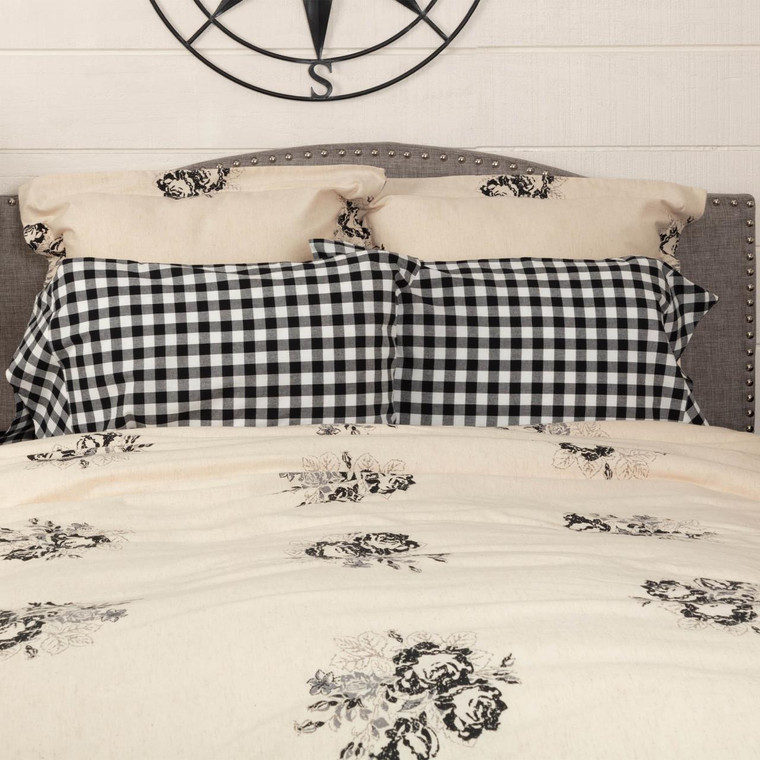 Vintage Check Black Bedding Collection -