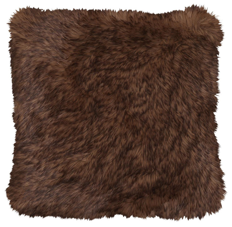 Hudson Garnet Cave Bear Square Pillow - 650654099747