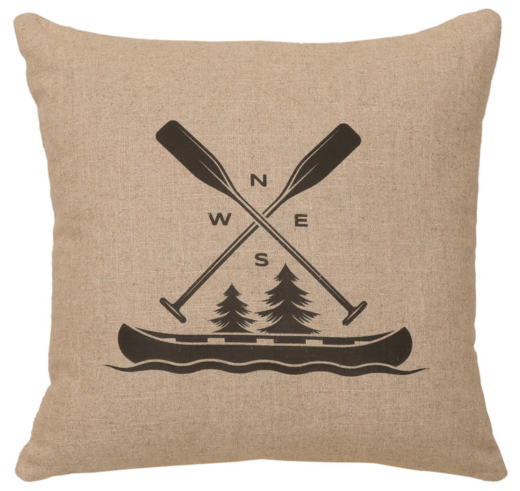 Lapis Valley Canoe Compass Pillow - 650654098931