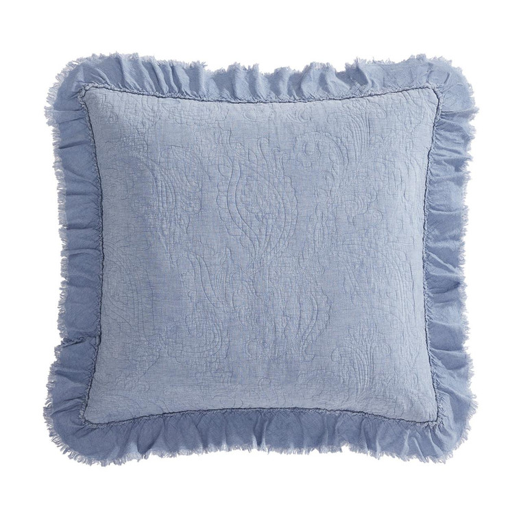 Sadie Stonewashed Paisley Ruffled Euro Sham - 840118839938