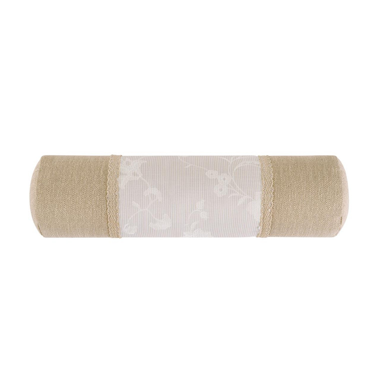 Eden Embroided Floral Neckroll Pillow - 885831032389