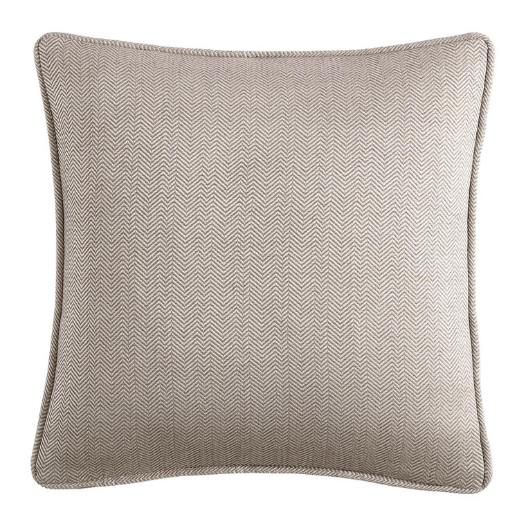 Chenille Herringbone Sand Euro Sham - 840118822817