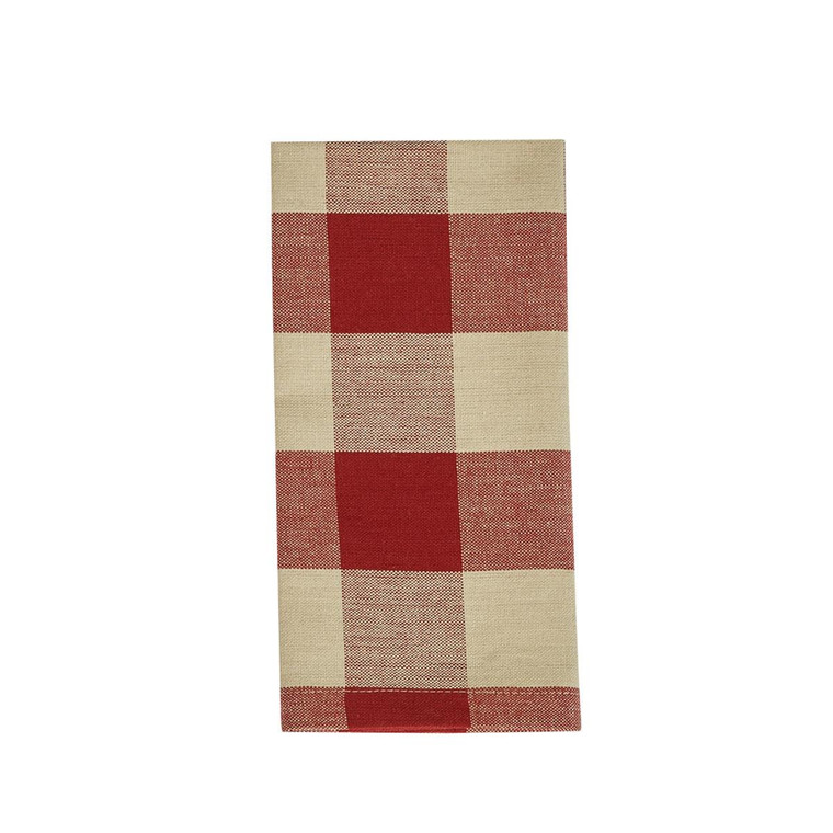 Wicklow Garnet Check Napkin - 762242206823