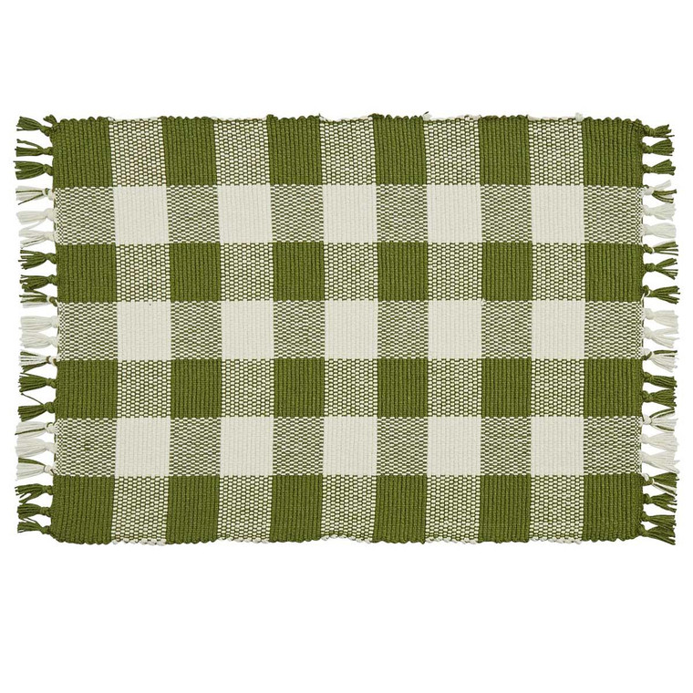 Wicklow Sage Check Yarn Placemat - 762242010062