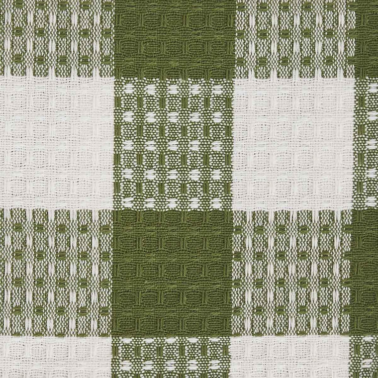 Wicklow Sage Check Waffle Dishcloth - 762242021938