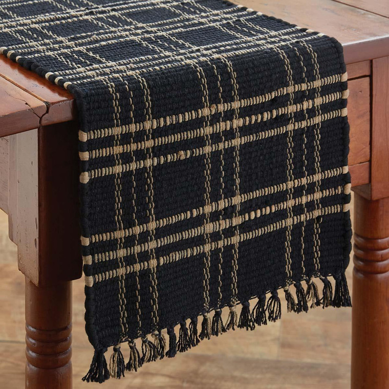 Sturbridge Black Chindi Table Runner - 762242423299