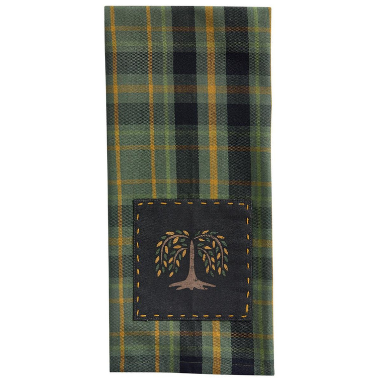 Willow Lane Plaid Decorative Dishtowel - 762242071148