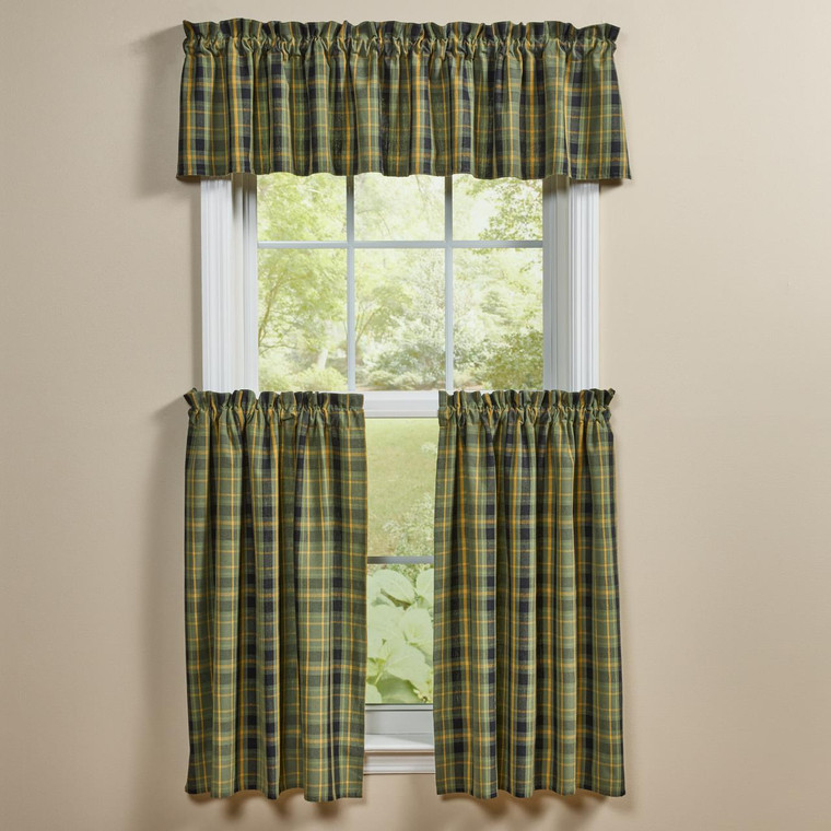 Willow Lane Plaid Curtains and Valances - 762242071216