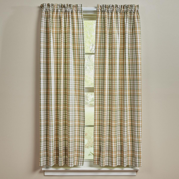 Farmstead Plaid Curtains and Valances - 762242074545