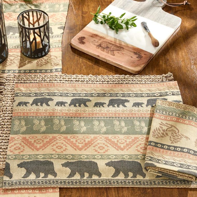 Bear Ridge Jacquard Kitchen Textiles -