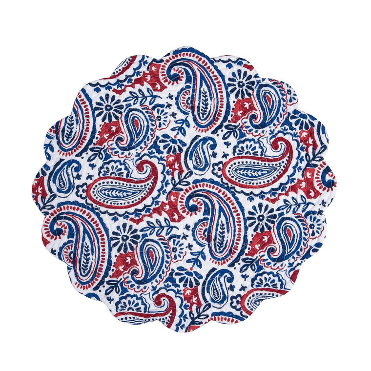 Americana Paisley Round Placemat - 008246400141